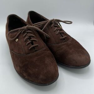 Easy Spirit Esmotion chocolate brown Oxford shoes, size 6B